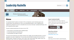 Desktop Screenshot of leadershipnashville.org
